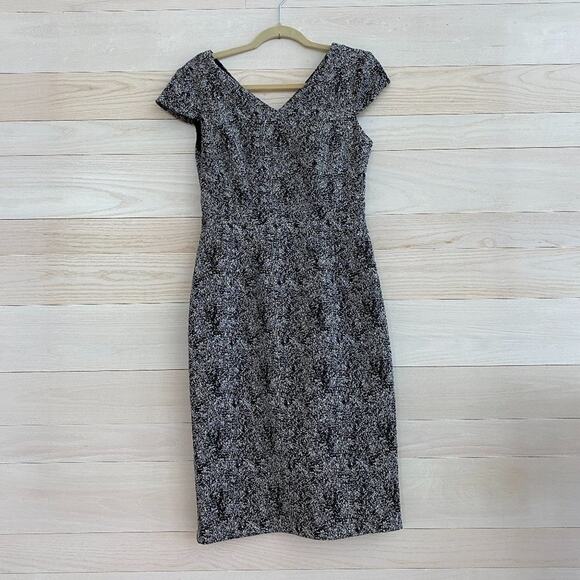 Betsey Johnson Black and Silver Metallic Dress - Picture 1 of 6